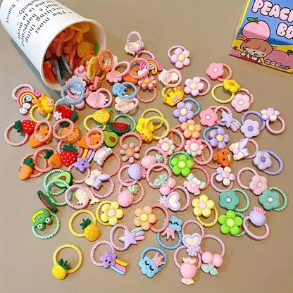 Cute Girls Hair Ties Colorful Hair Bands