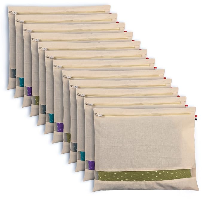 Cotton Saree Storage Covers – Set of 12