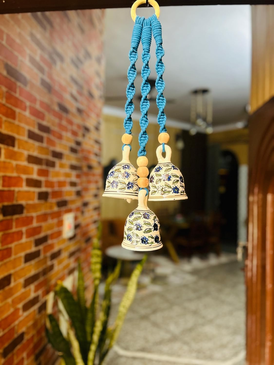 Ceramic Bells with Macrame Accents For Peaceful Vibes