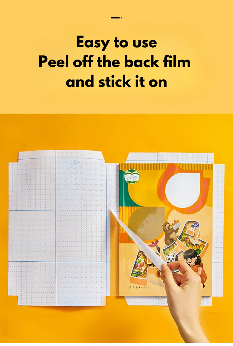 ClearGuard™ Self-adhesive transparent protective book cover (Pack of 30)