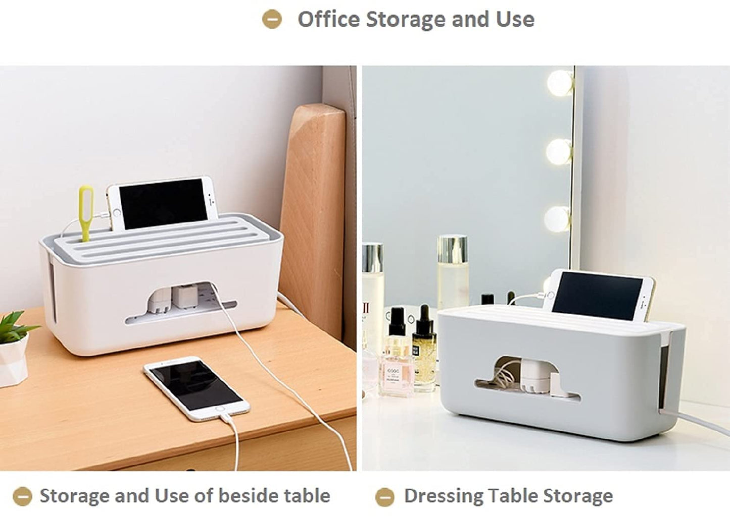 Cable Management Box with Mobile Stand