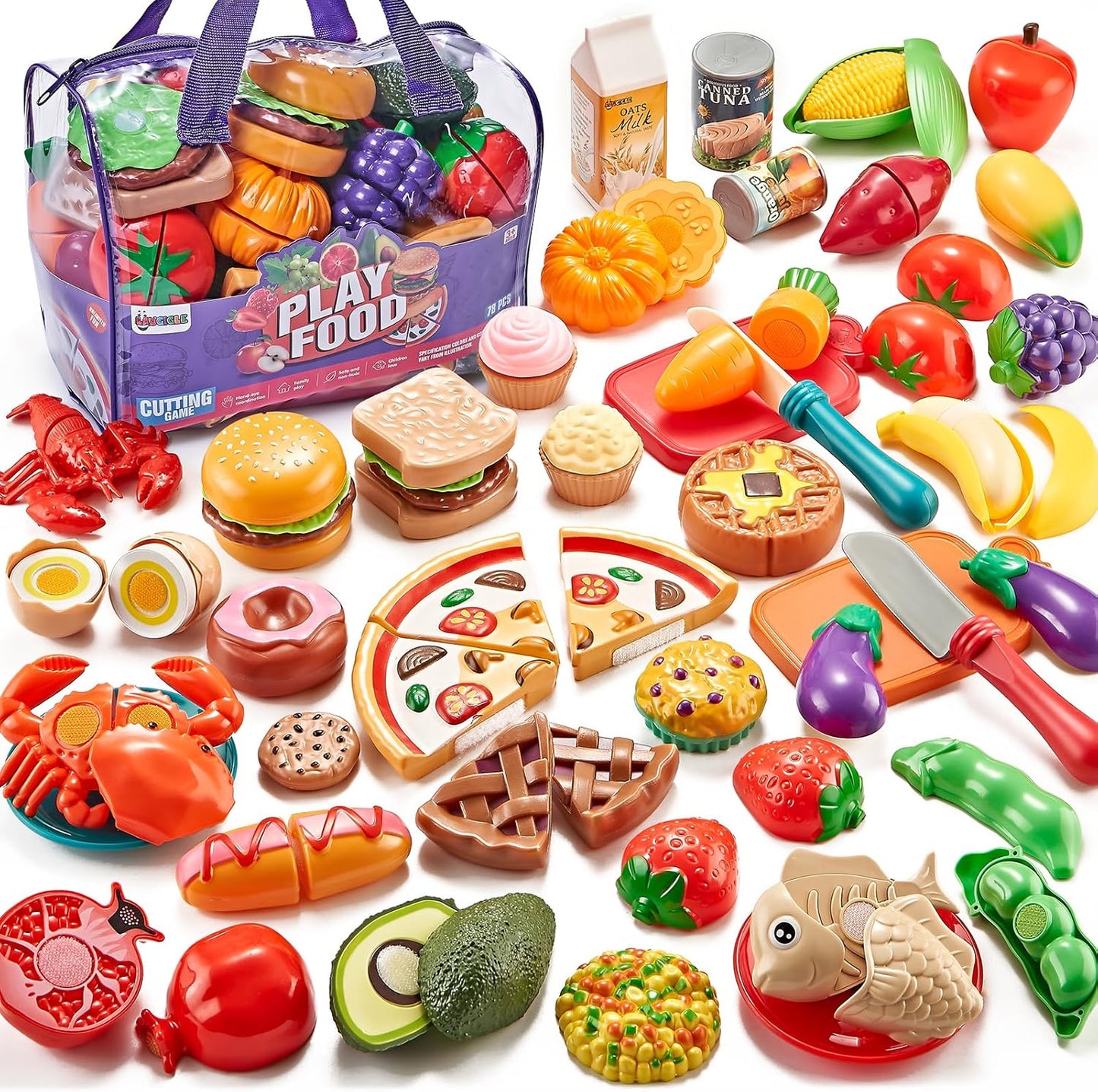 Ultimate Pieces Pretend Play Food Set for Kids