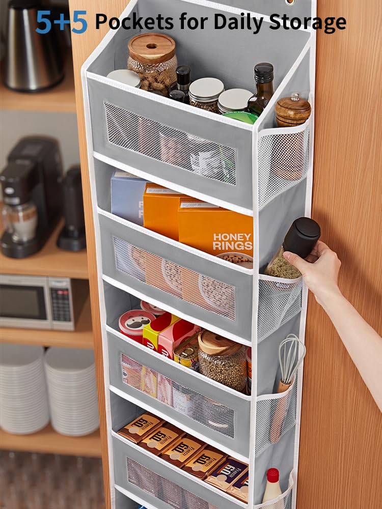 5 Shelf Over The Door Hanging Storage Organizer