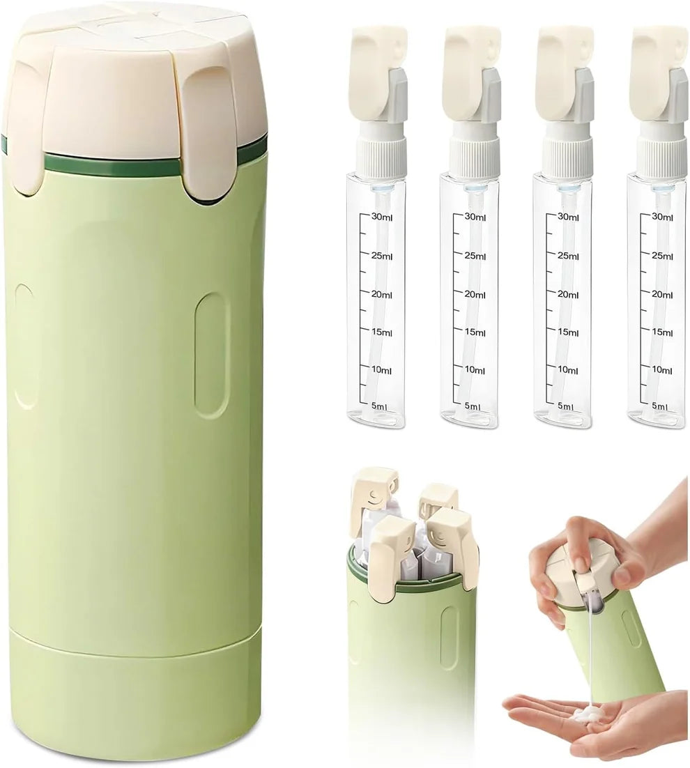 TravelMate – 4-in-1 Refillable Travel Bottle Set