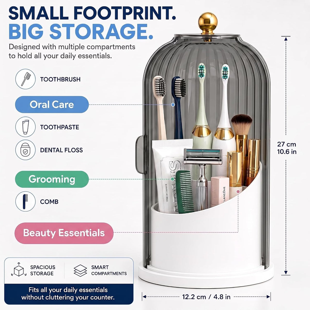 BrushNest – Toothbrush & Toothpaste Organizer