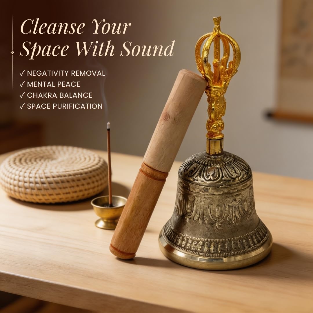 Brass Tibetan Om Bell