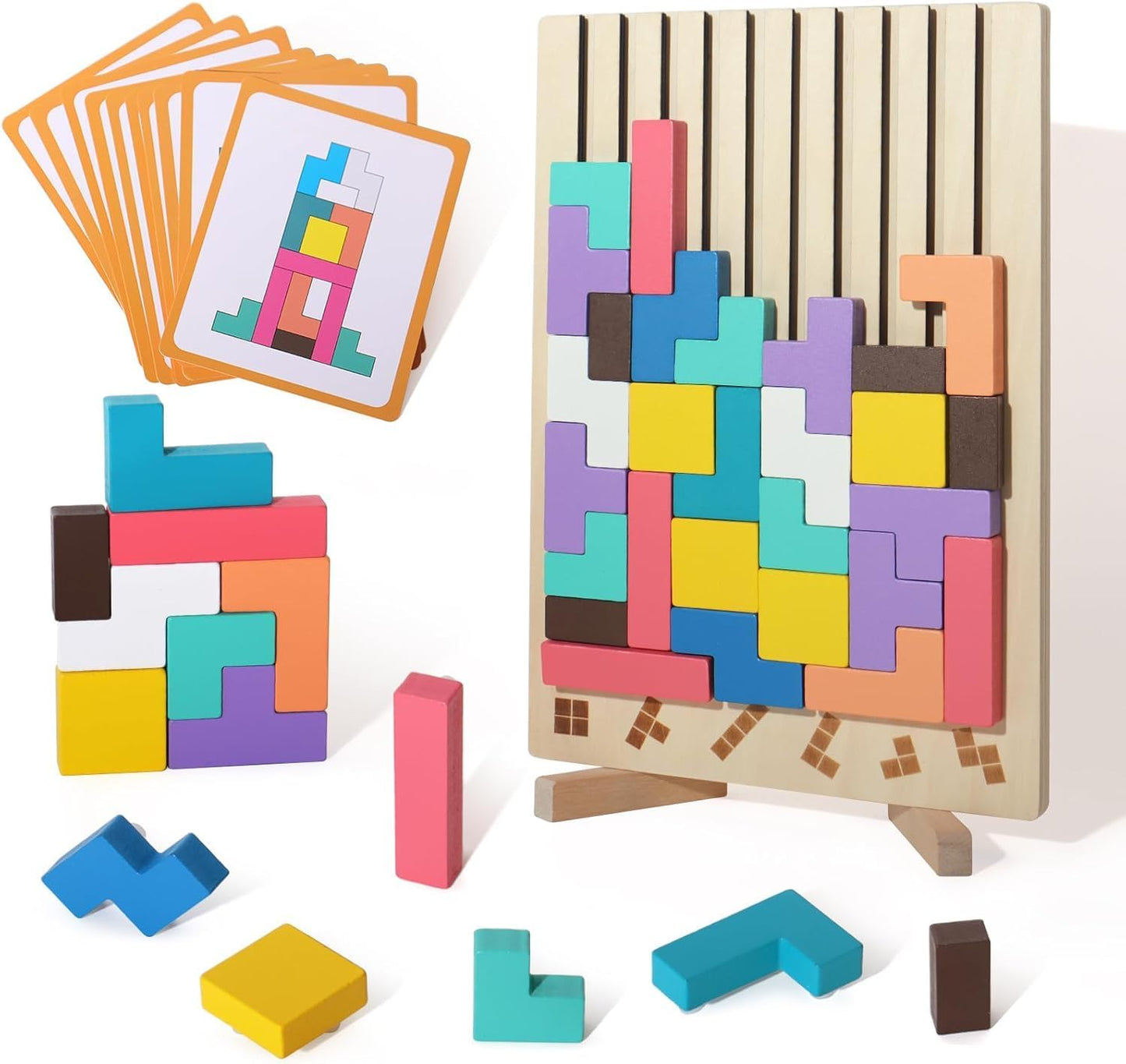 Wooden Stacking Montessori Learning Set