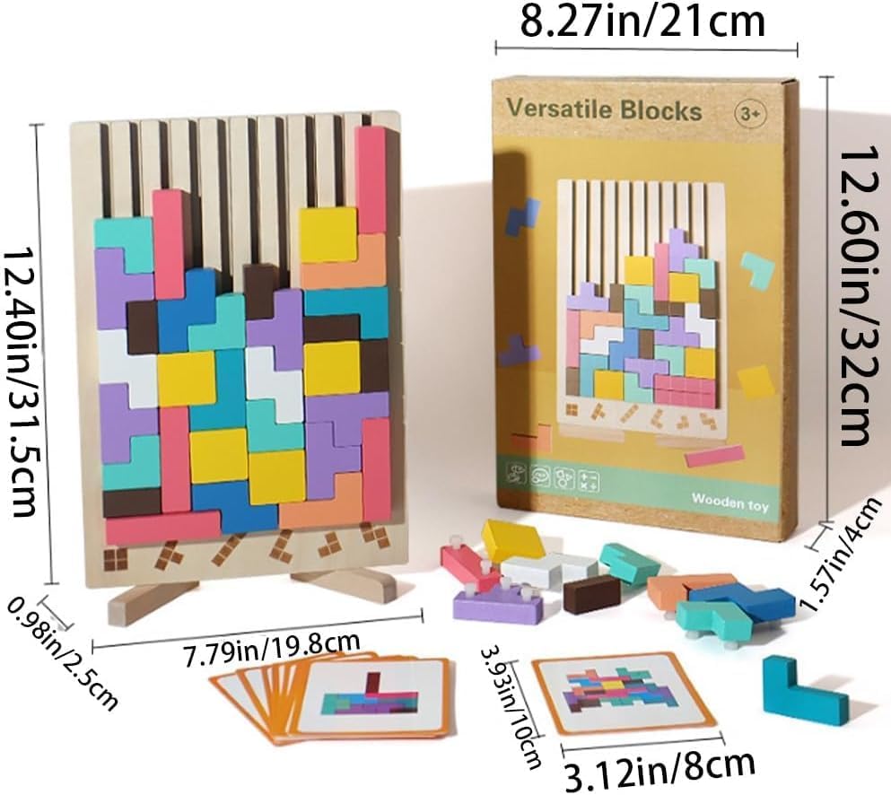Wooden Stacking Montessori Learning Set