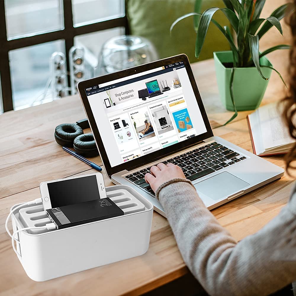 Cable Management Box with Mobile Stand