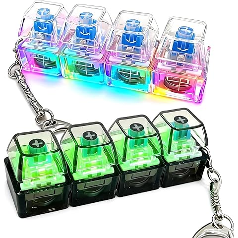 Mini Keyboard Fidget Toy Keychains Fun Stress Relief Buttons (pack of 2)