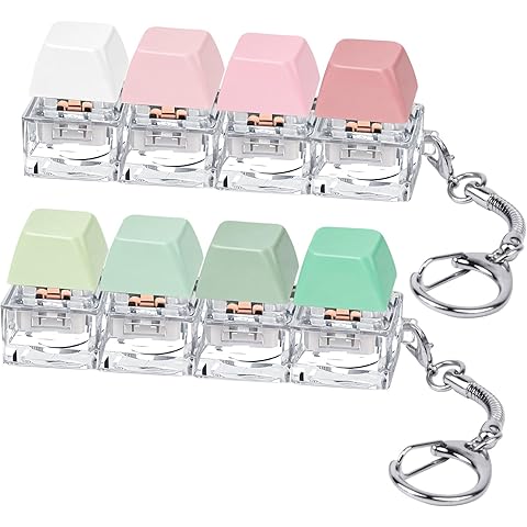 Mini Keyboard Fidget Toy Keychains Fun Stress Relief Buttons (pack of 2)