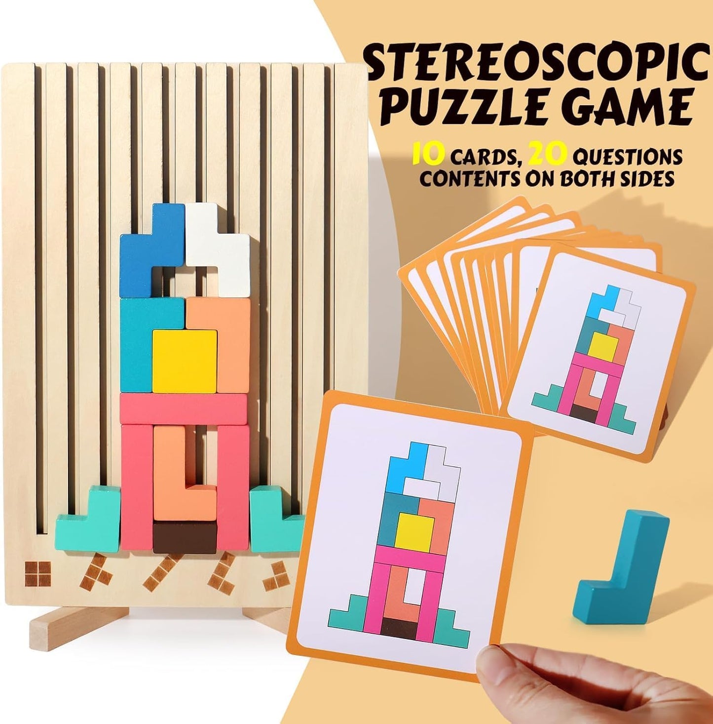 Wooden Stacking Montessori Learning Set