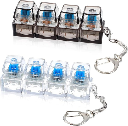 Mini Keyboard Fidget Toy Keychains Fun Stress Relief Buttons (pack of 2)