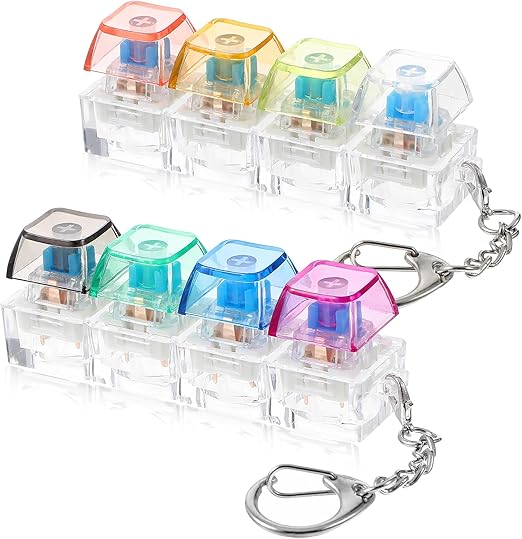 Mini Keyboard Fidget Toy Keychains Fun Stress Relief Buttons (pack of 2)