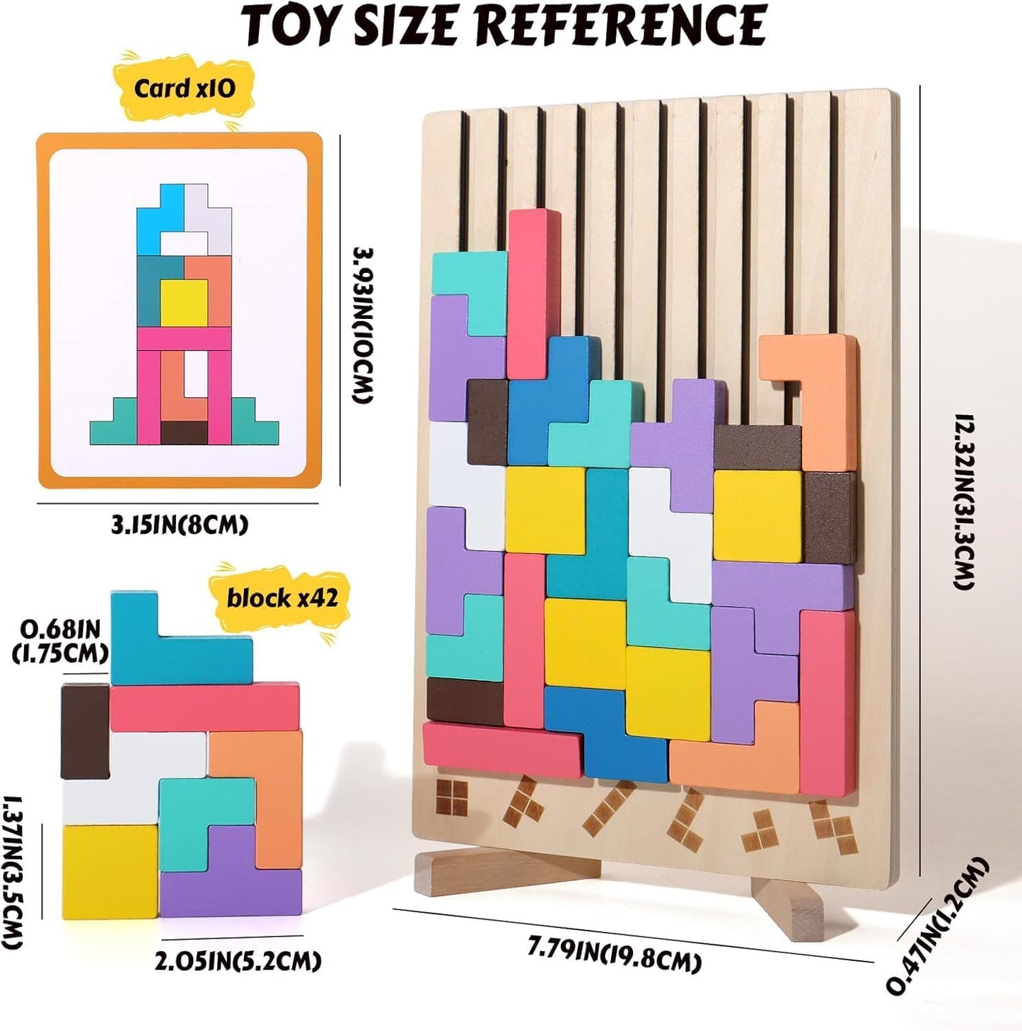 Wooden Stacking Montessori Learning Set