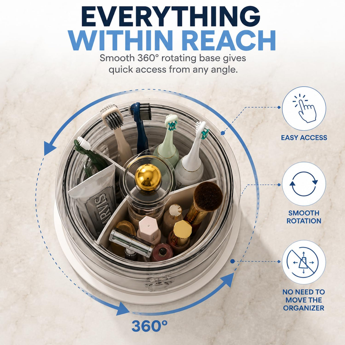 BrushNest – Toothbrush & Toothpaste Organizer