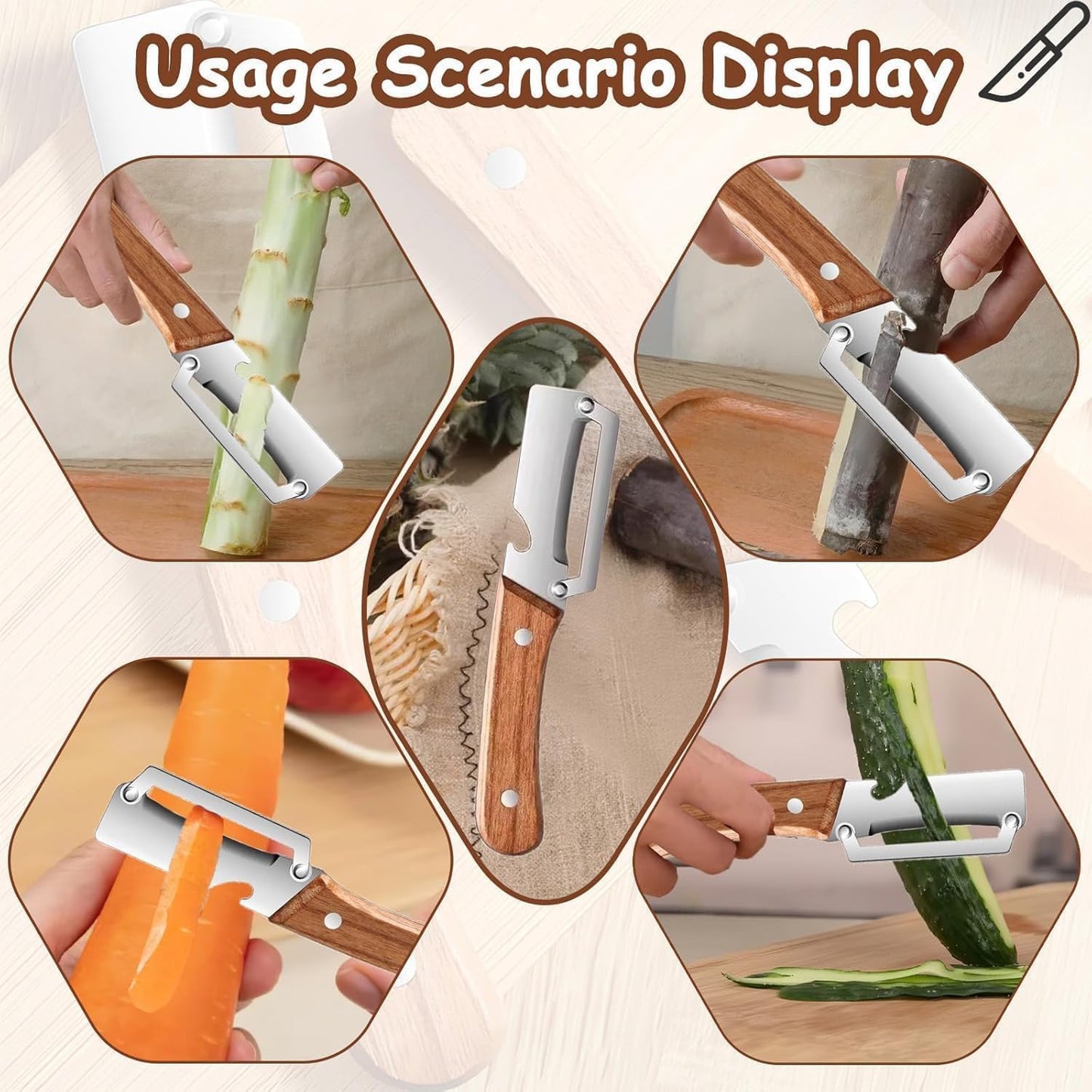 3 in 1 Multi-Purpose Vegetable & Fruit Peeler