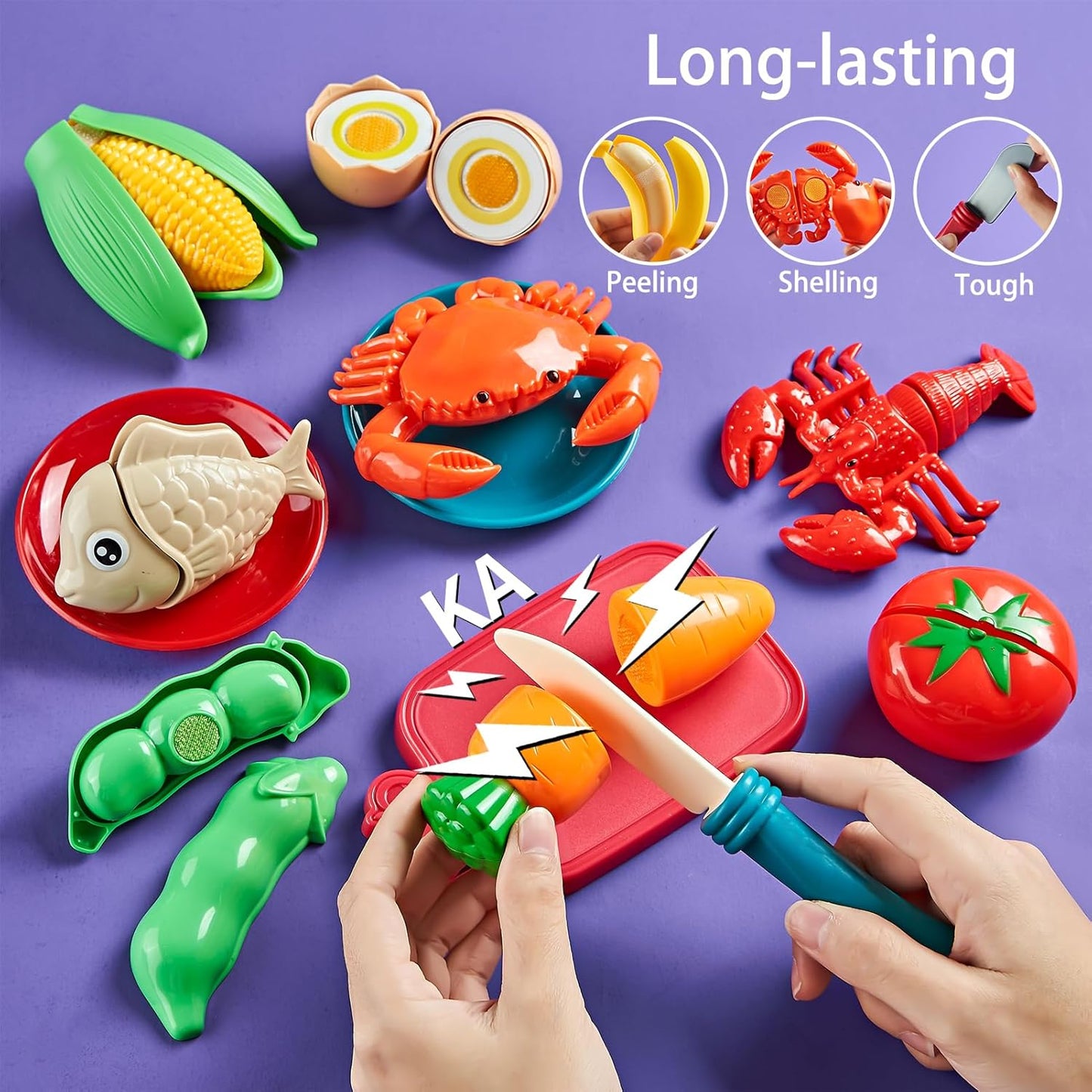 Ultimate Pieces Pretend Play Food Set for Kids