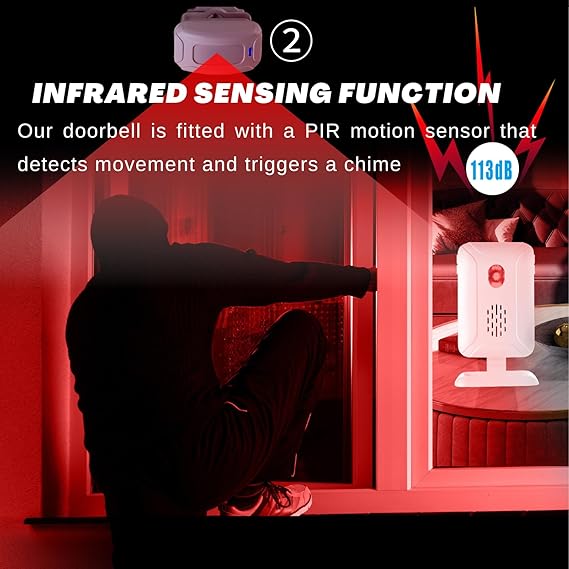 GuardWave – Wireless Motion Doorbell & Entry Alert System