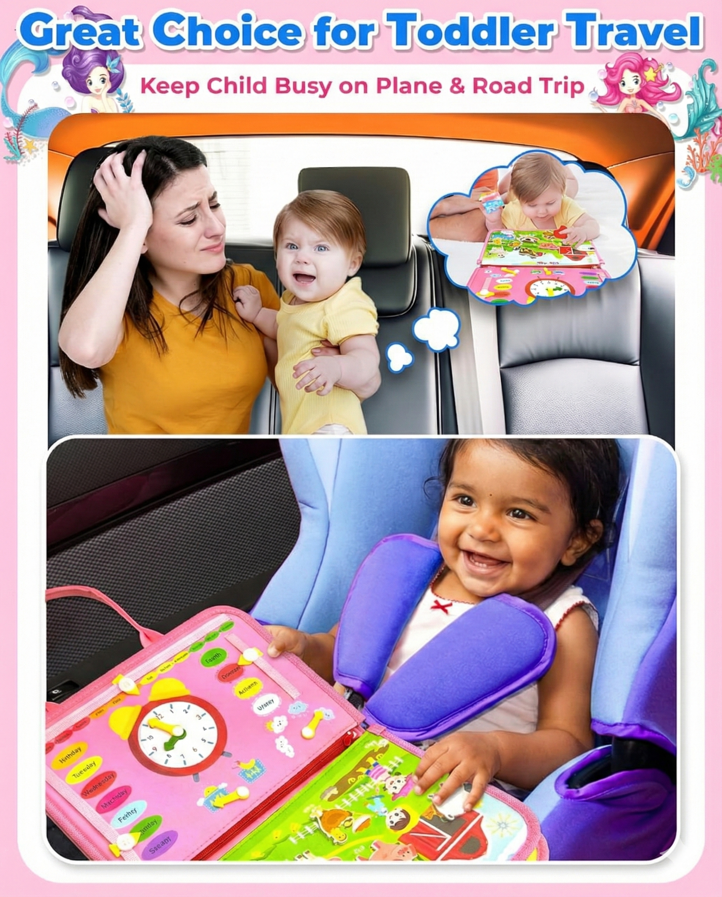 Busy Book Sensory Learning Toys for Toddlers