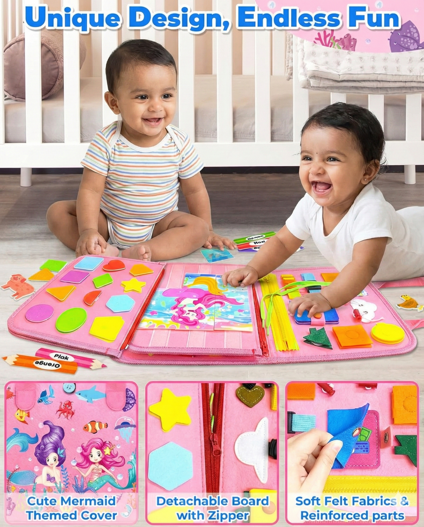 Busy Book Sensory Learning Toys for Toddlers