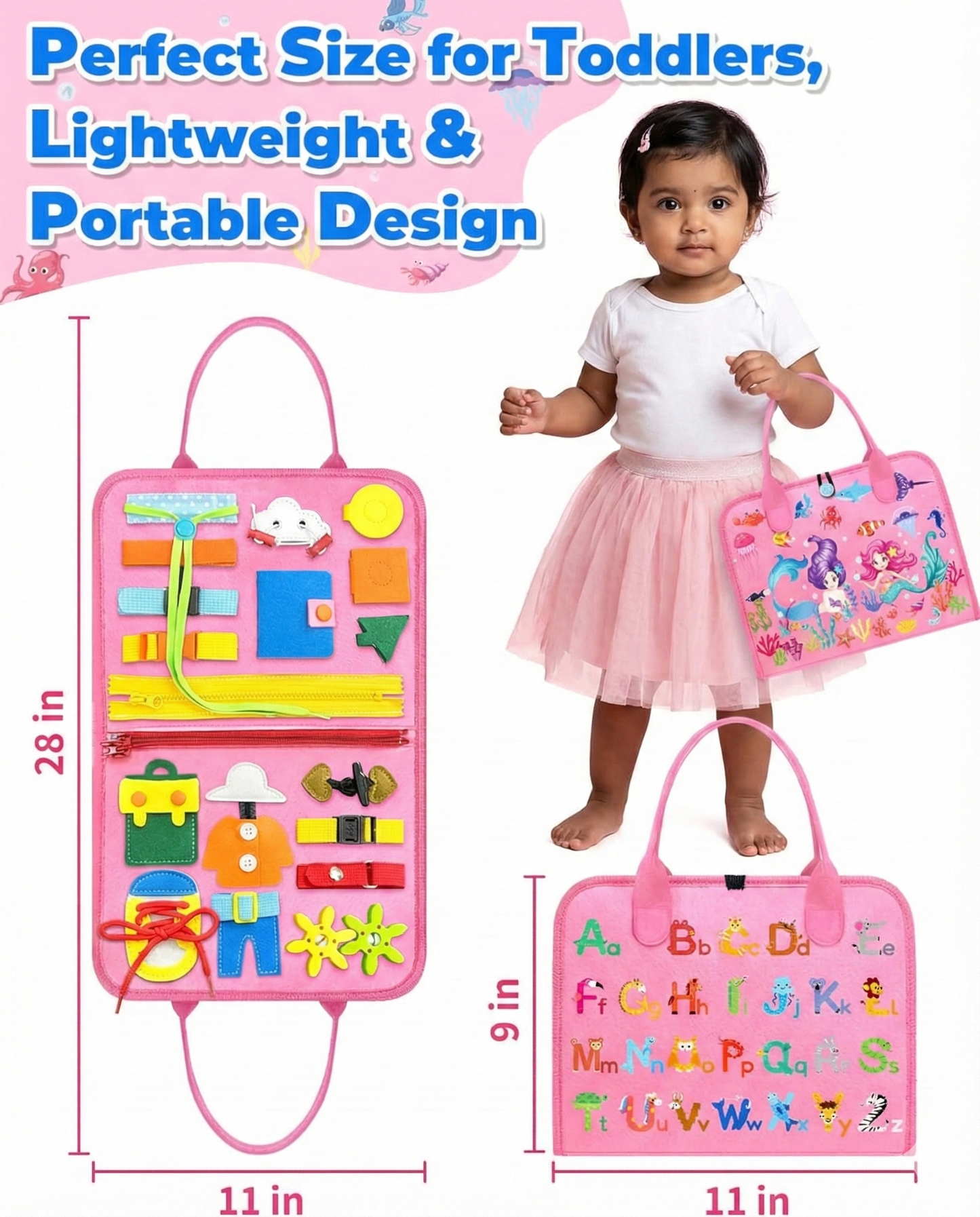 Busy Book Sensory Learning Toys for Toddlers